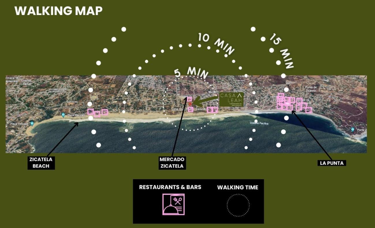 Casa Leah In Zicatela - Luxury Boutique - With Private Plunge Pool - Steps From The And La Punta - Ac In Bedroom - 8 Apartment Puerto Escondido (Oaxaca)
